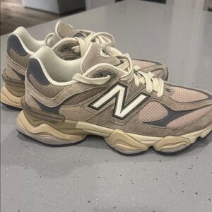 New Balance 9060 tan, taupe, cream and grey